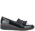 Pantofi casual, dama, RIEKER, Antistress, 53751-00 negru, piele ecologica